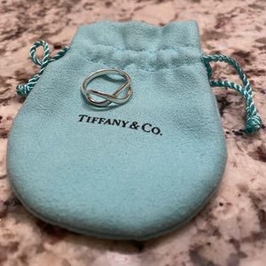 Tiffany and Co infinity ring silver